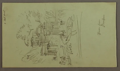 Disegno, Studio di un affresco da Pompei, forse 1868-69