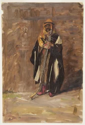 Disegno, Studio di un beduino in piedi, 1869