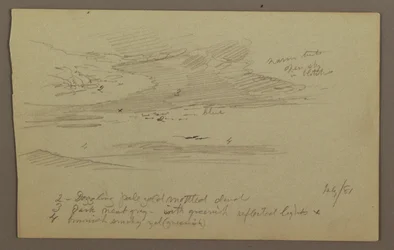 Disegno, vetta e cielo, luglio 1881