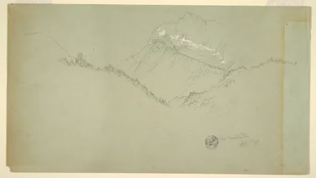 Disegno, vetta del Watzmann, vicino a Berchtesgaden, 9 luglio 1868