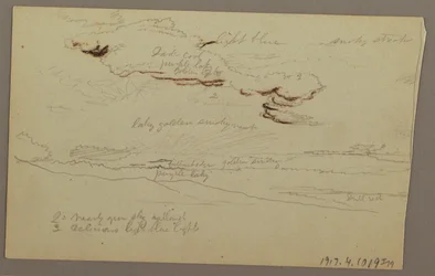Disegno, Tramonto, forse 1860