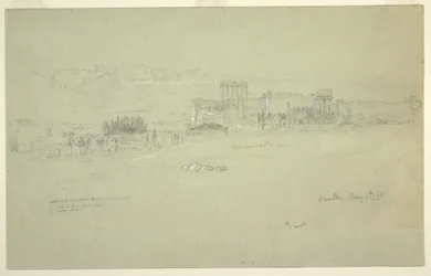 Disegno, Templi, Baalbek, 6 maggio 1868