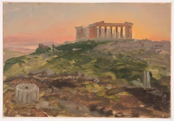 Disegno, Il Partenone da sud-est, aprile 1869