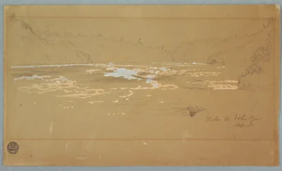Disegno, Il fiume "Sotto il gorgo", settembre 1858