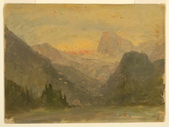 Disegno, Il Watzmann, vicino a Berchtesgaden, 1868