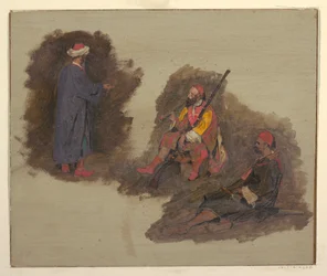 Disegno, Tre beduini, 1868-69