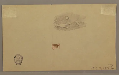 Disegno, temporale sul crinale, luglio 1866