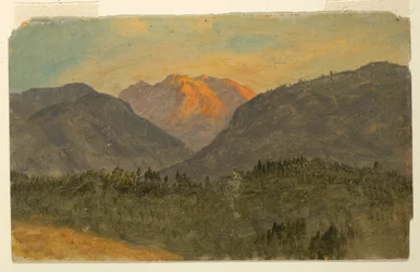Disegno, Untesberg, vicino a Berchtesgaden, Baviera, 1868