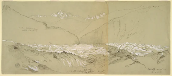 Disegno, ghiacciaio superiore dell