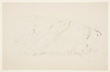 Disegno, parte superiore del Grande Bacino, Monte Katahdin, settembre 1877