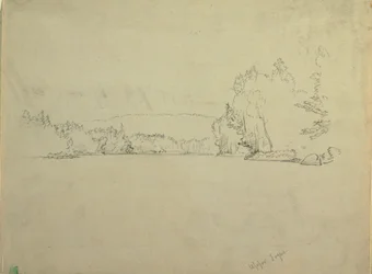 Disegno, Lago Togue superiore, 1885 ca.