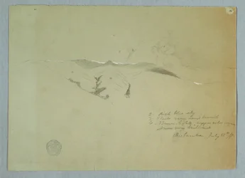 Disegno, Valli e crinali coperti di neve, Riobamba, Ecuador, 13 luglio 1857