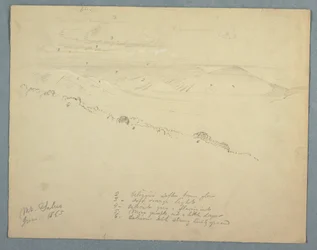 Disegno, vista dal monte Salus, Giamaica, giugno 1865