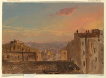 Disegno, Veduta di Roma, 1868-69