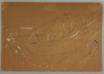 Disegno, Vista verso il Grande Bacino, Monte Katahdin, settembre 1877