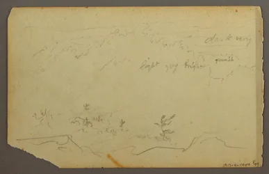 Disegno, Paesaggio boschivo, 1844