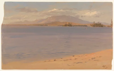 Il monte Katahdin dal lago Millinocket
