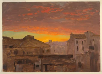 Roma, tetti al tramonto