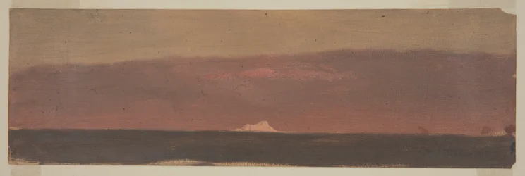 Paesaggio marino con iceberg