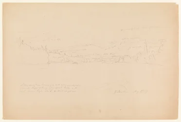 Riva del lago e pendici del monte Katahdin