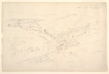 Schizzo di un paesaggio di Catskill (Vista del Kaanterkill)