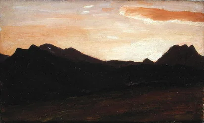 Paesaggio con colline
