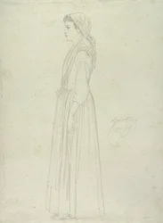 Marietta, Capri, 1859 (grafite su carta)