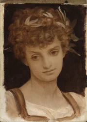Studio della testa di una ragazza