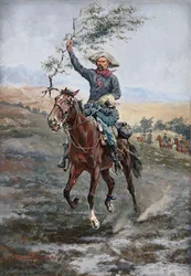 La bandiera della tregua nella guerra indiana, 1886