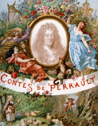 Charles Perrault e i personaggi delle sue fiabe, inizio XX secolo (illustrazione)