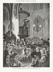 Una seduta del club delle donne, nella chiesa di Saint-Germain-l