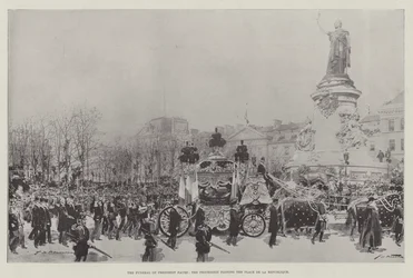 Il Funerale del Presidente Faure, il Corteo che passa per Place de la Republique