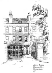 Casa di Joanna Baillie, Windmill Hill, Hampstead, Londra, 1912