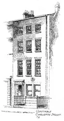 Casa di John Constable, Charlotte Street, Bloomsbury, Londra