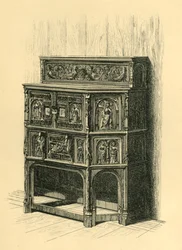 Armadio di quercia, fine XV secolo, 1881