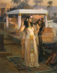 Cleopatra sulle terrazze di Philae