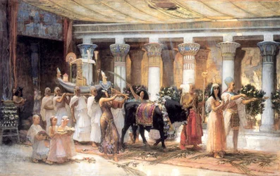 La Processione del Sacro Toro Apis, fine XIX o inizio XX secolo