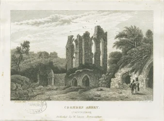 Abbazia di Croxden: incisione, nd [c 1830]
