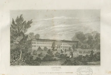 Stafford - Manicomio: incisione, nd [c 1830]
