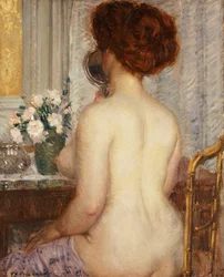 Donna al Tavolo da Toeletta