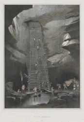 Vedute di antichi monumenti in America Centrale, Chiapas e Yucatan, Pl. 20: Pozzo di Bolonchen, 1844