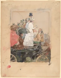Spettatori al Gran Premio, 1888