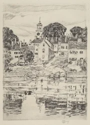 La torre della chiesa, Portsmouth, 1921