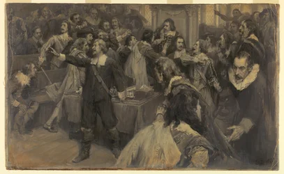 Scena nella Camera dei Comuni, 2 marzo 1629