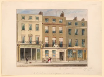 Esterno, stabilimento di Frederick Crace and Son, 14 Wigmore Street, Londra