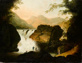 Vicino alle cascate