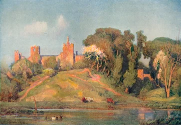 Un antico forte nel Suffolk, c1899
