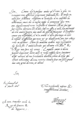 Lettera di Henry Frederick, principe di Galles, a re Enrico IV di Francia, 1606, 1865