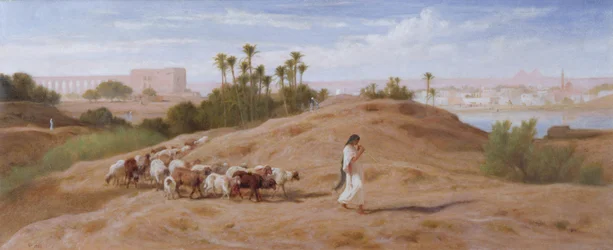 Un pastore di capre vicino al Cairo