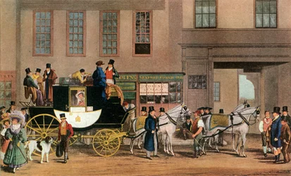 Il Blenheim, partendo dallo Star Hotel, Oxford, 1831, 1927